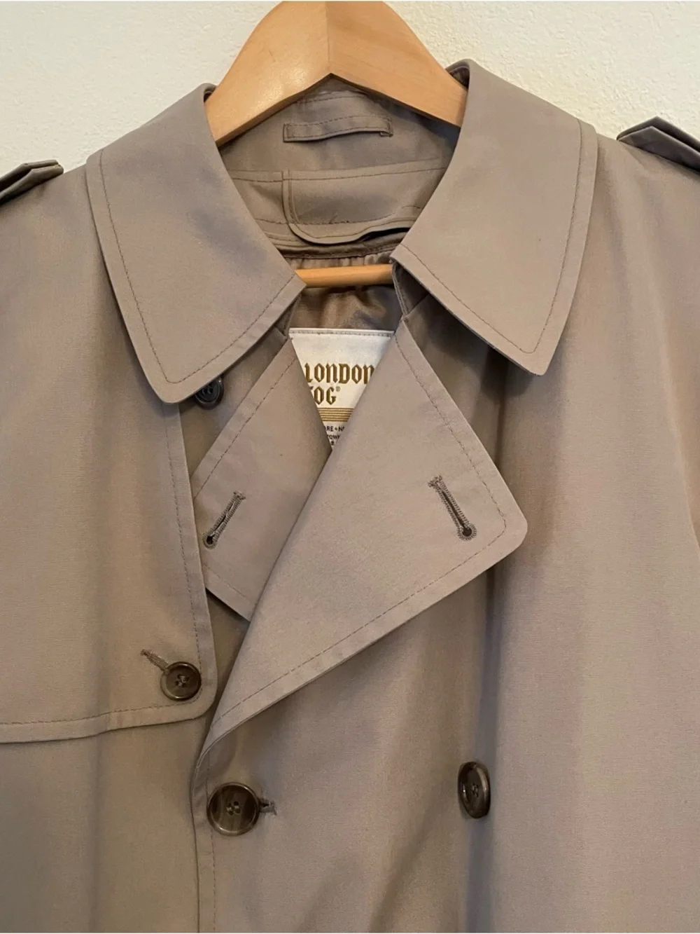 Vintage‎ London Fog Douglas Trench Coat Men’s 42 Reg Tan/Khaki NWT Made In USA